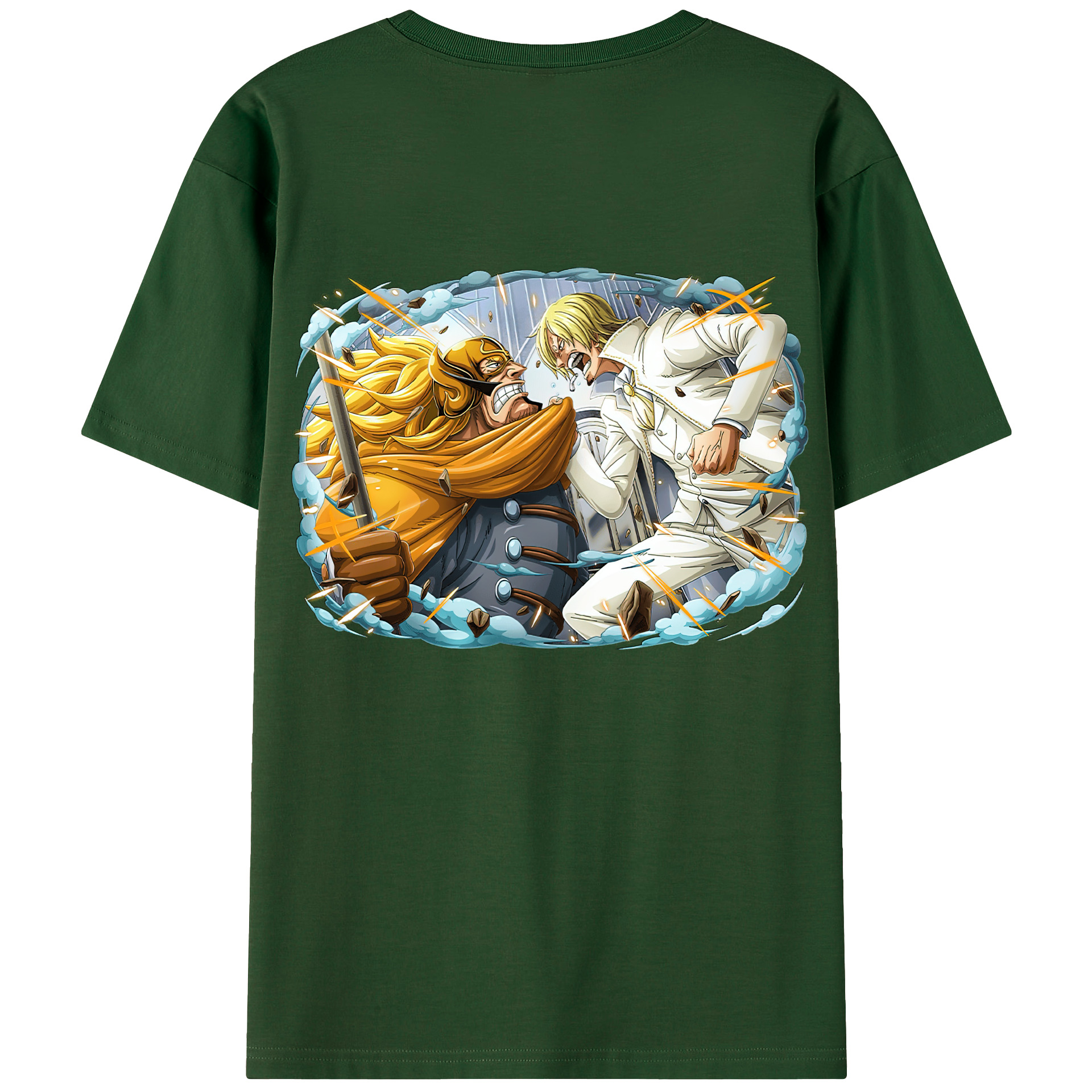 ワンピース サンジ ONE PIECE Sanji 綿100％半袖Tシャツ（背面プリント）